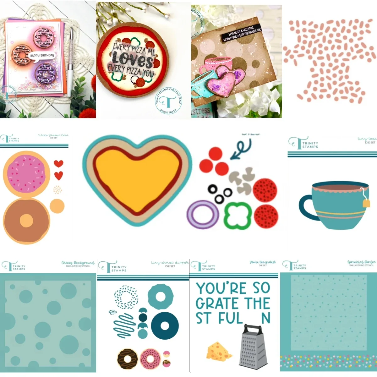 Candle Sachet - قلوب البيتزا المعادن قطع يموت الاستنسل
