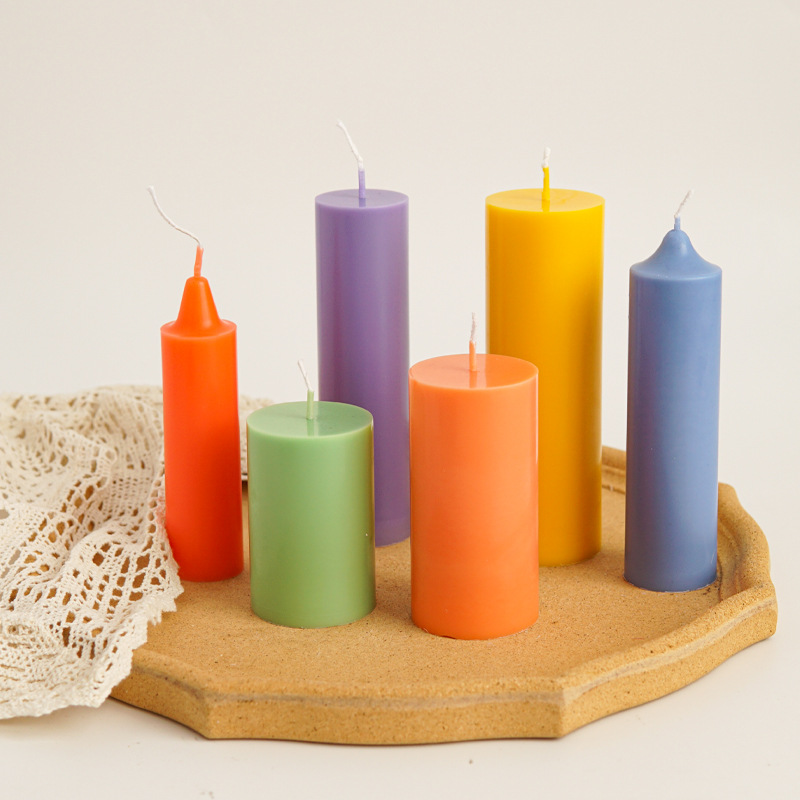 Candle Supplies Shop - قالب شمع أسطواني من البلاستيك، قالب