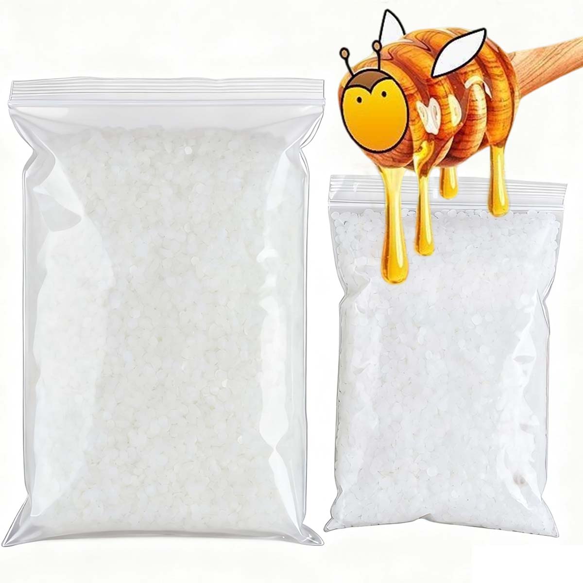 Candle Supplies Beeswax - 200 جرام-1000 جرام شمع العسل الأبيض