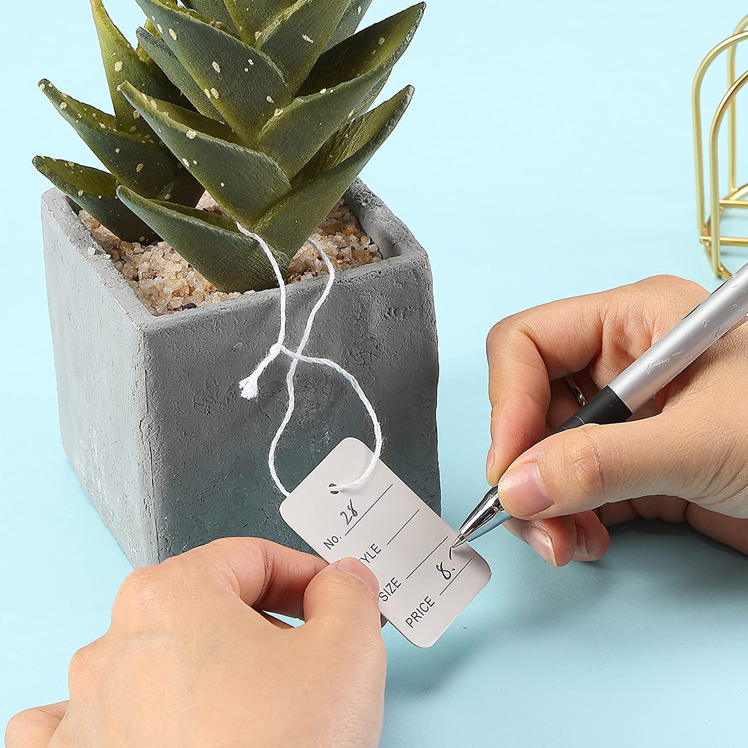 100 قطعة/الوحدة 3.5x5 سنتيمتر  - مراجعة Kraft Hang Tag وسعره