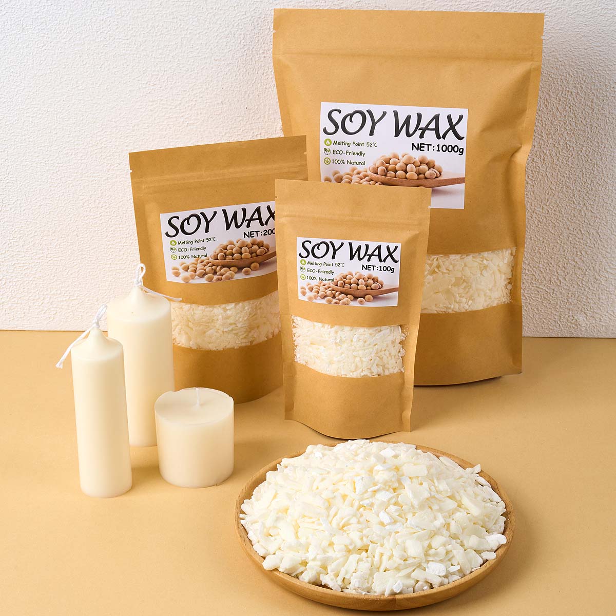 1 جنيه شمع الصويا الأبيض النقي - مراجعة Candle Supplies In Bulk وسعره