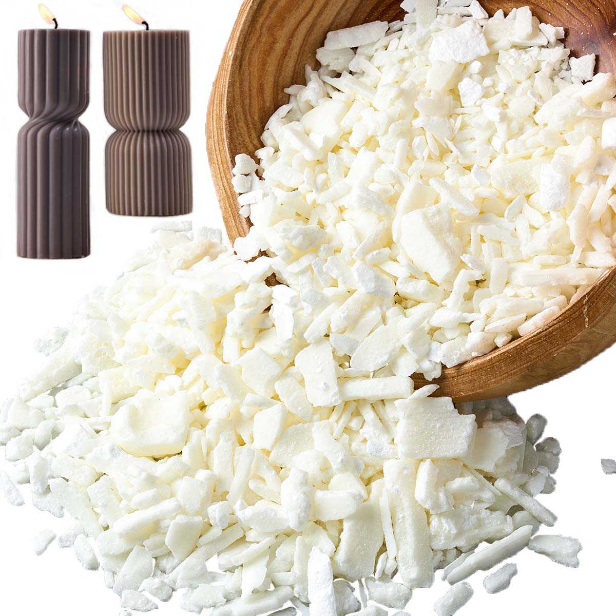 1 جنيه شمع الصويا الأبيض النقي - مراجعة Candle Supplies In Bulk وسعره