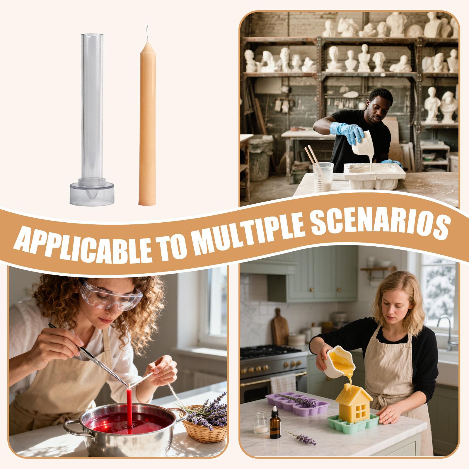 قالب شمع مستدق شمع العسل قالب  - مراجعة Candle Supplies Beeswax وسعره