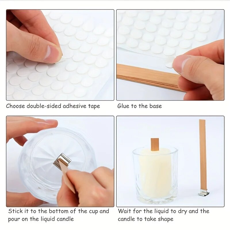فتيل شمع خشبي بقاعدة مشبك ، حر - مراجعة Candle Supplies Beeswax وسعره