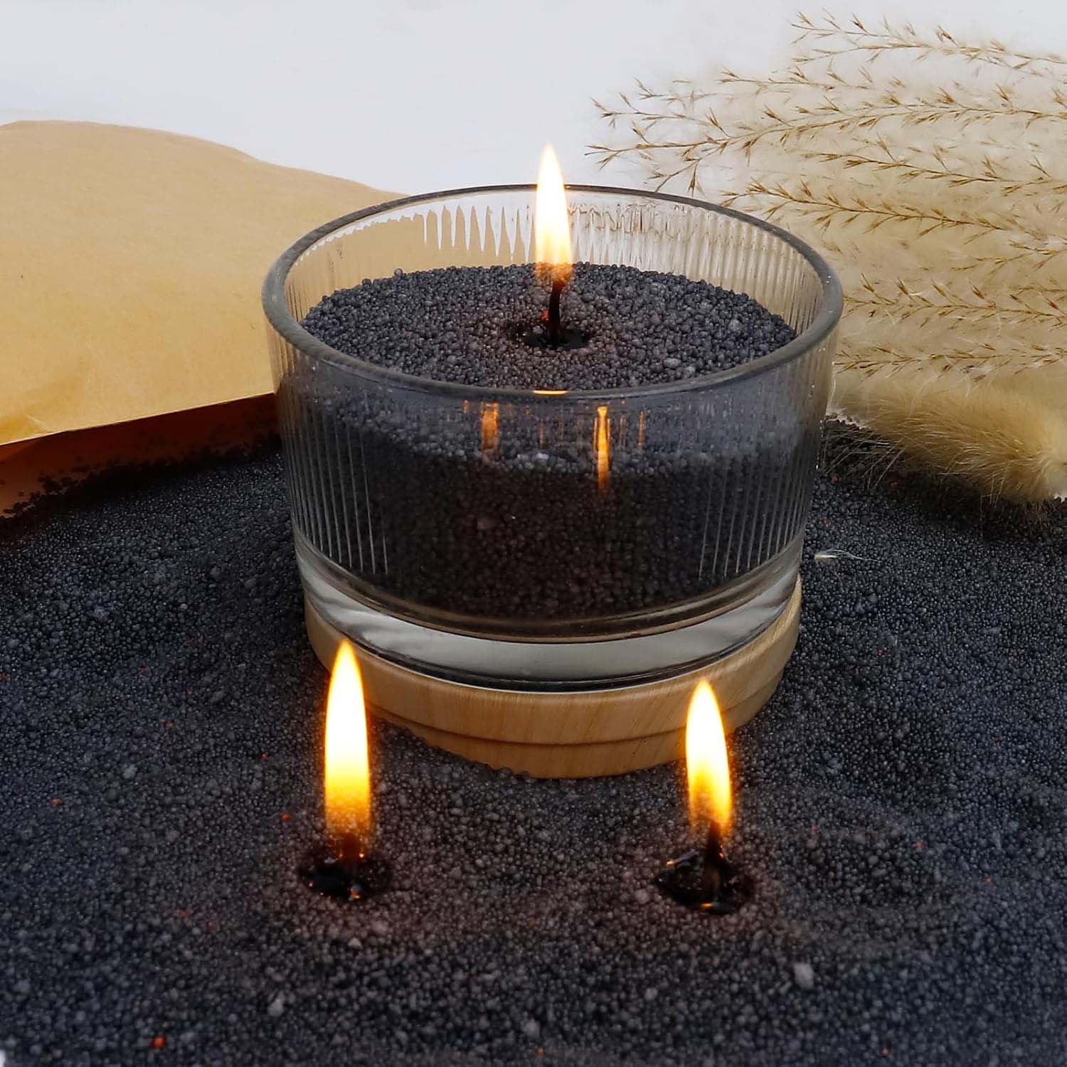 رمل شمع أسود مع فتيل، 200 جرام - مراجعة Candle Supplies In Bulk وسعره